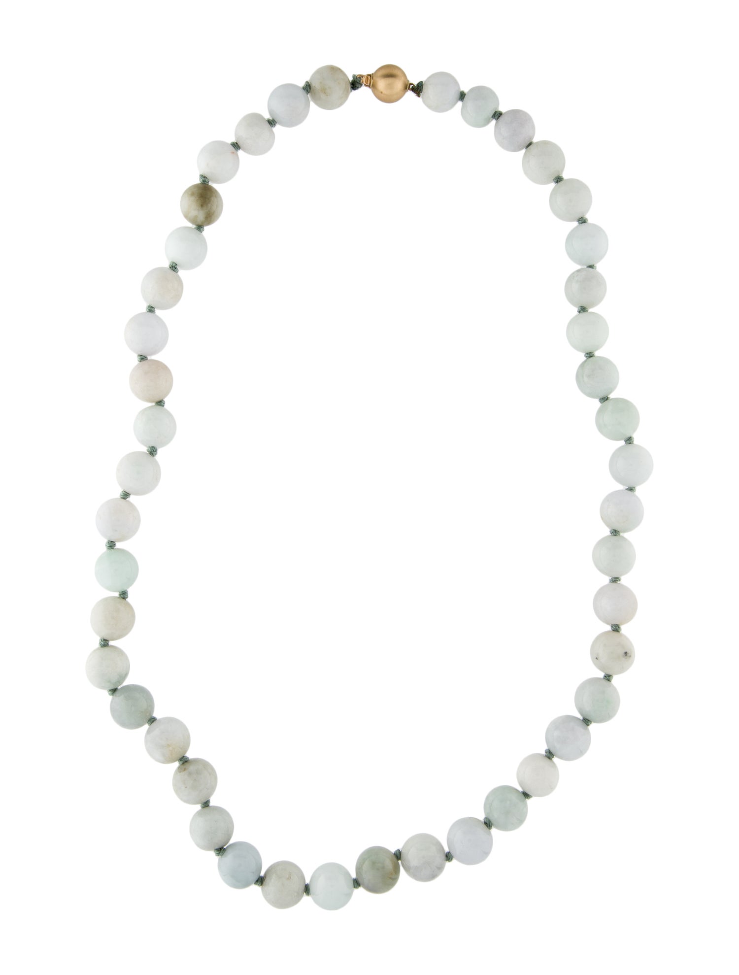 Necklace 14K Jadeite Bead