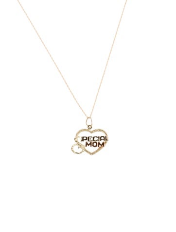 Necklace Pendant 14K "Special Mom"