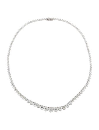 Necklace 18K Diamond Graduated Riviere Necklace