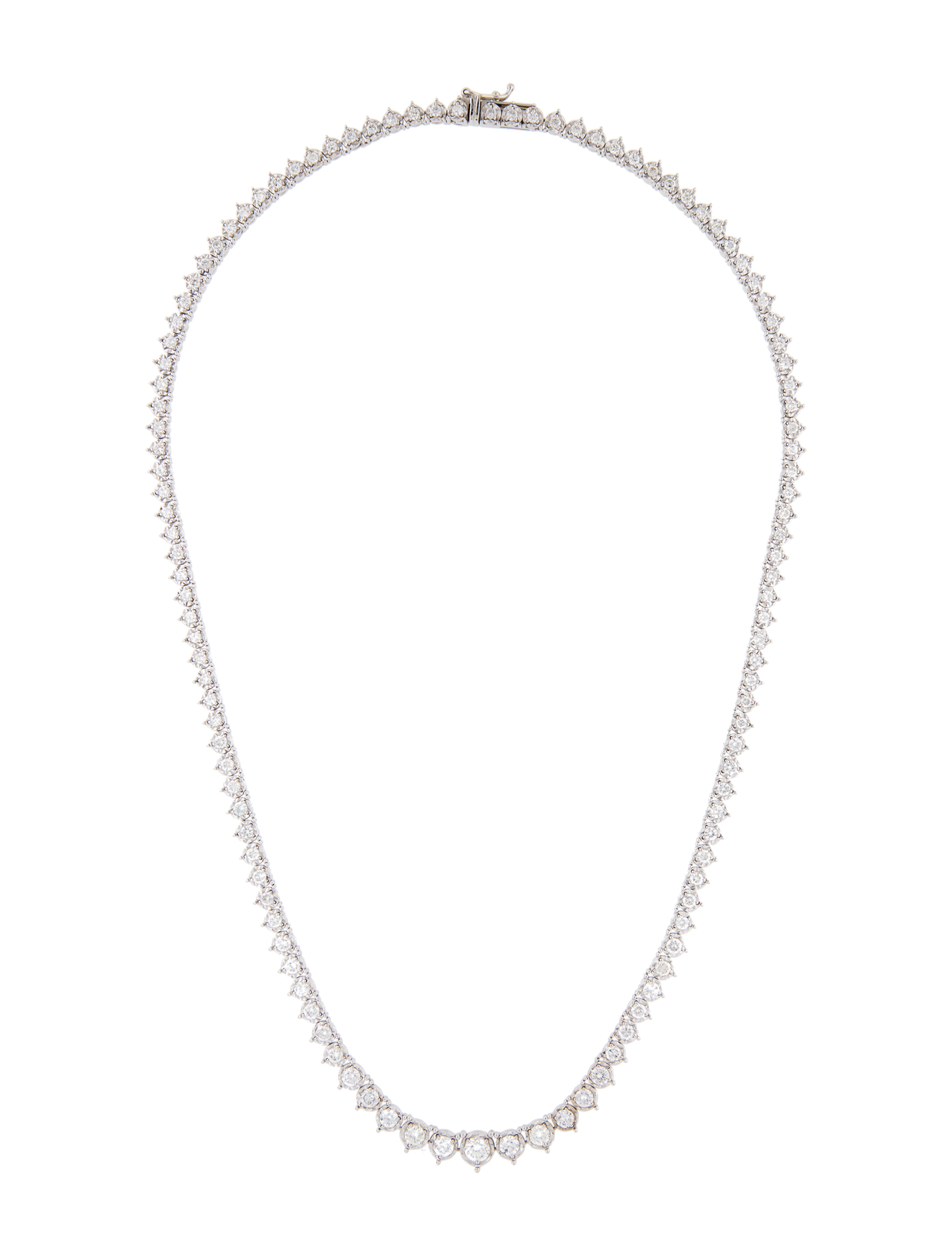 Necklace 14K 5.66ctw Graduated Diamond Tennis Necklace