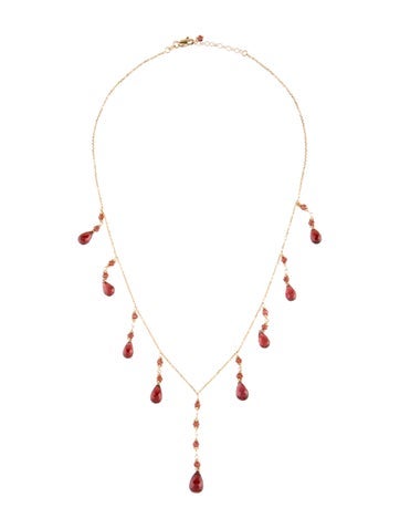 Necklace Station 14K Garnet