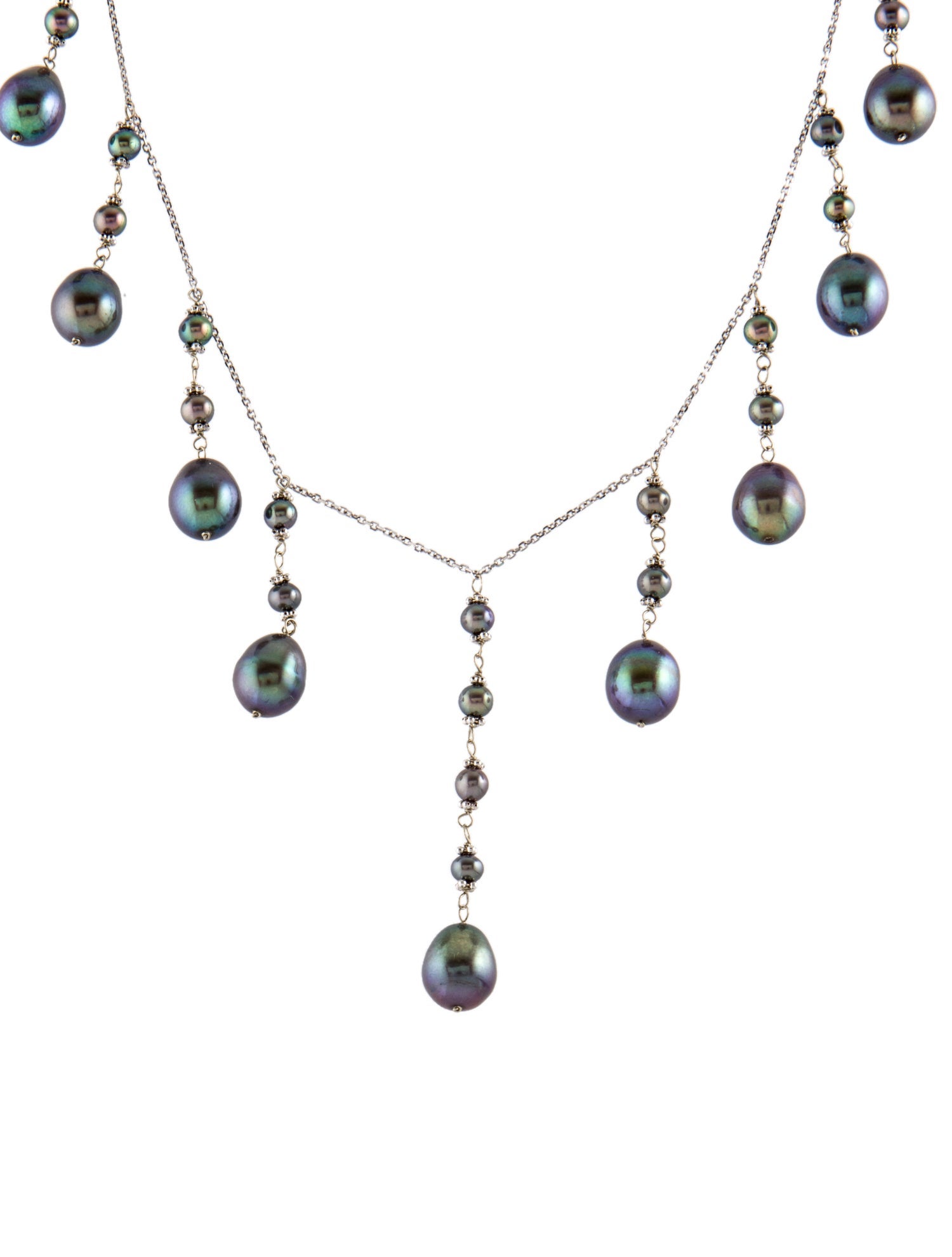 Necklace 14K Dyed Pearl Collar Necklace