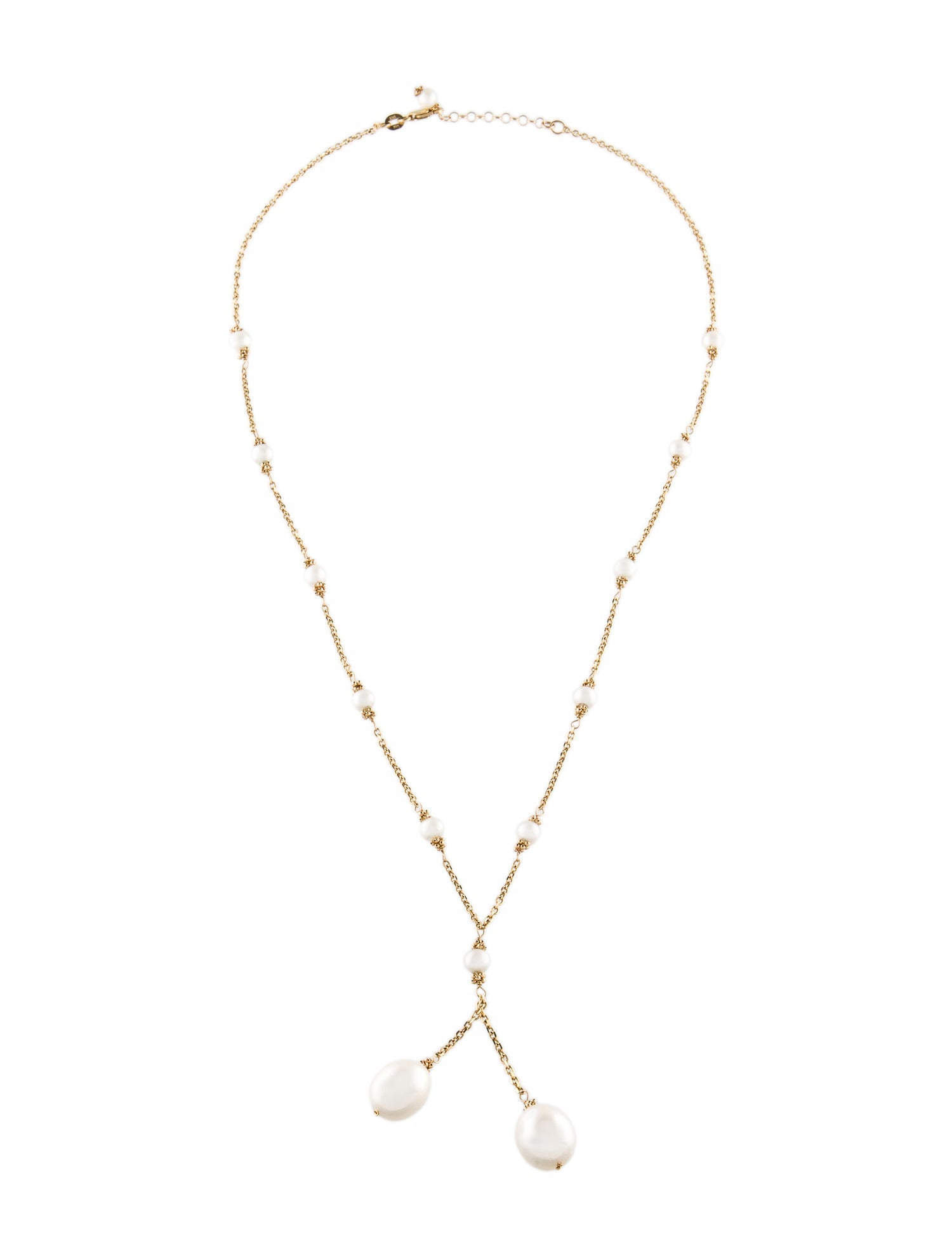 Necklace 14K Pearl Lavalier Necklace