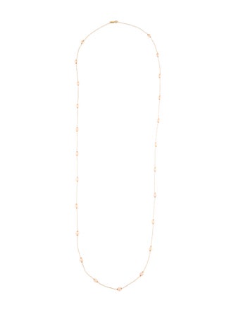 Necklace 14K Pearl Station Necklace