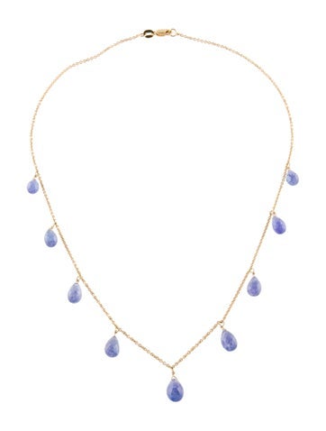 Necklace Station 18K Tanzanite Bead
