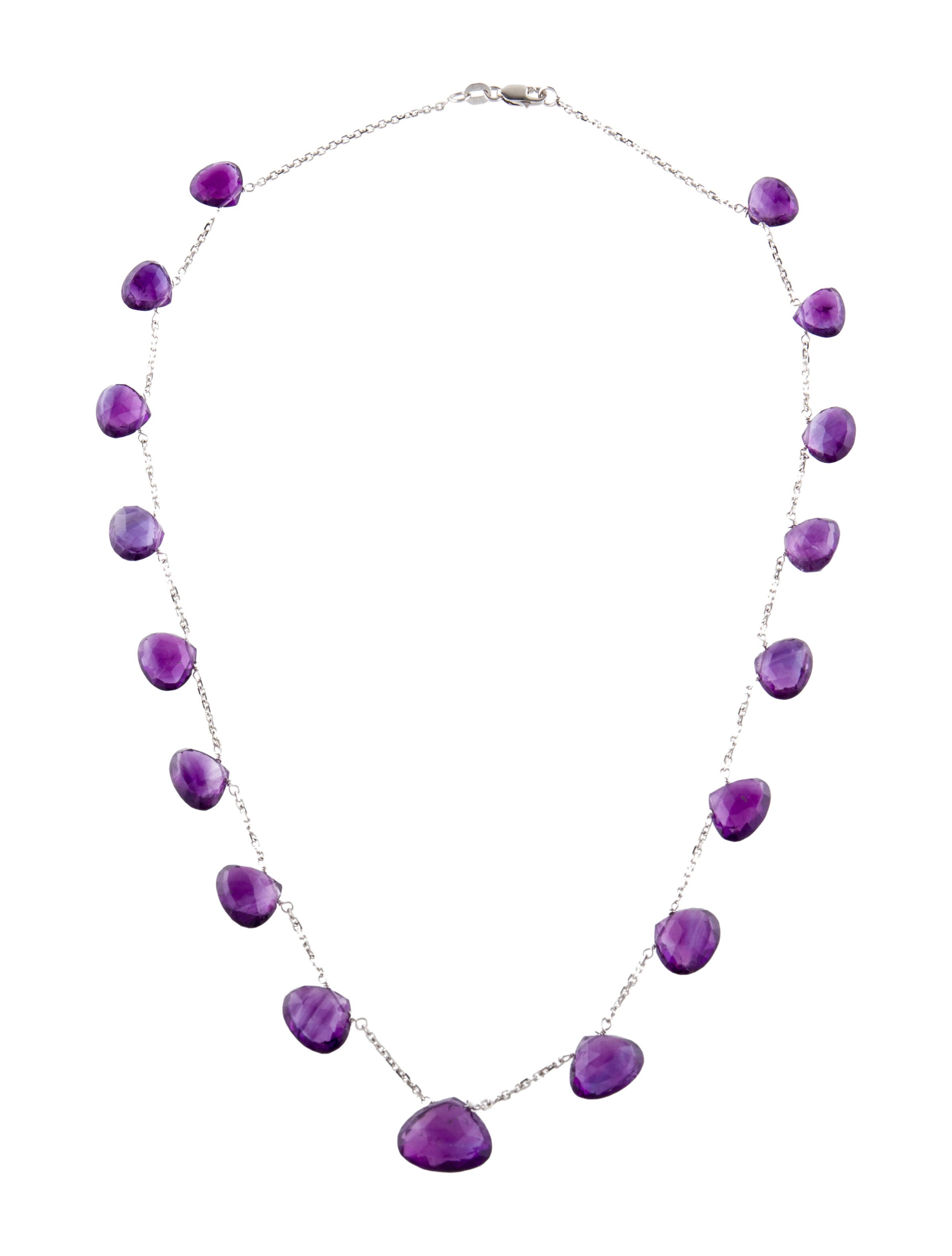 Necklace 14K Amethyst Collar Necklace