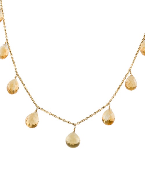 Necklace 14K Citrine Collar Necklace