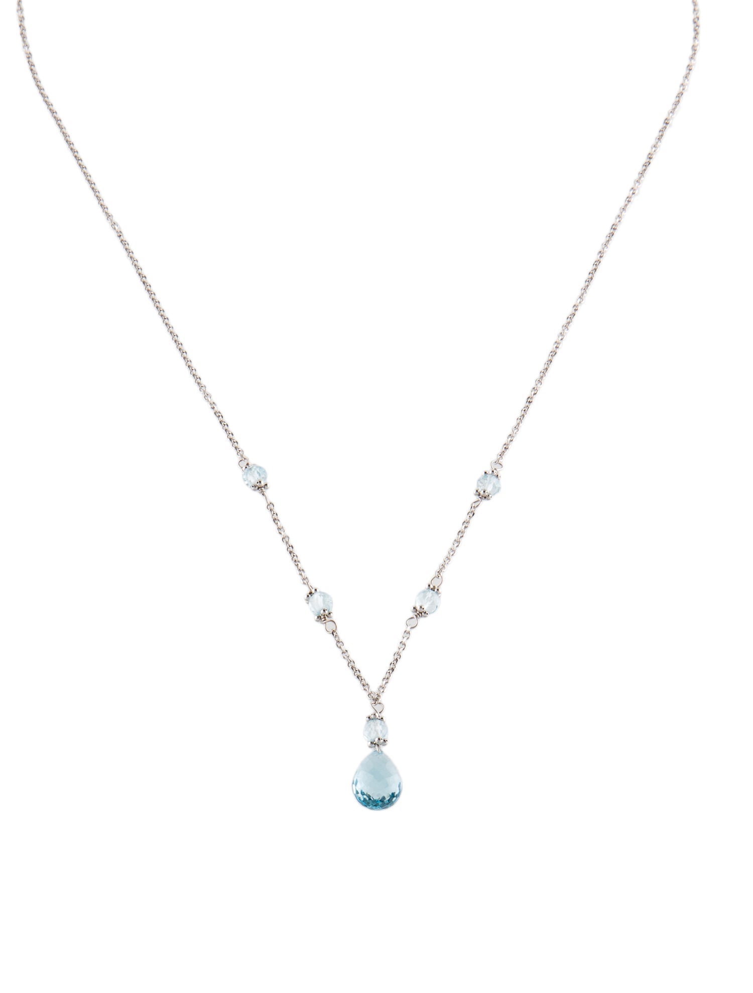 Necklace 14K Topaz Pendant Necklace