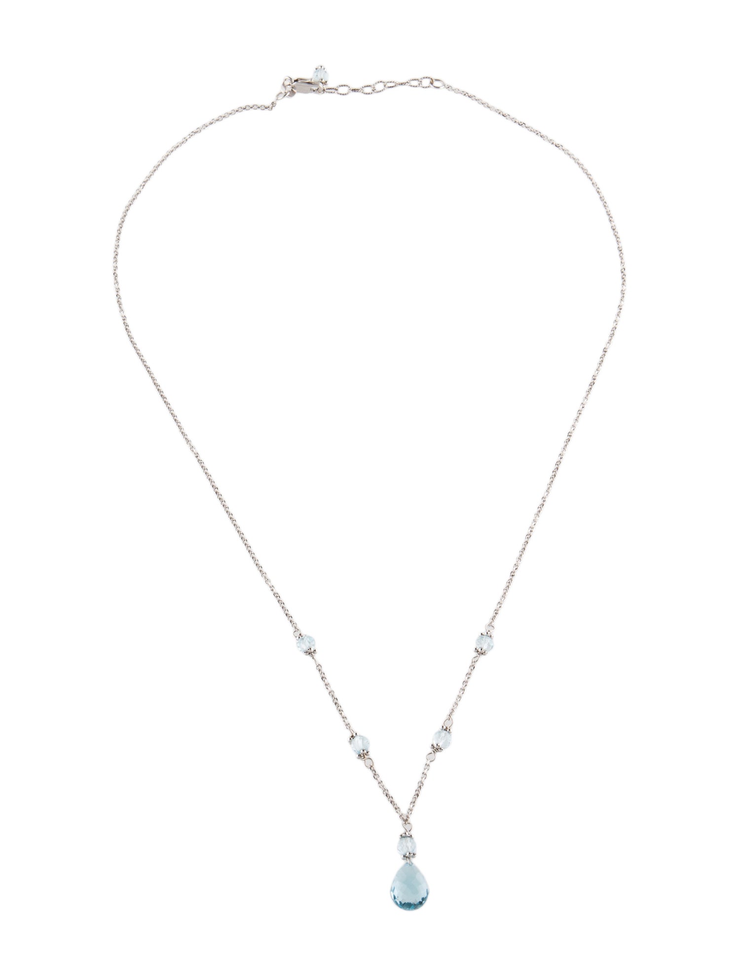 Necklace 14K Topaz Pendant Necklace