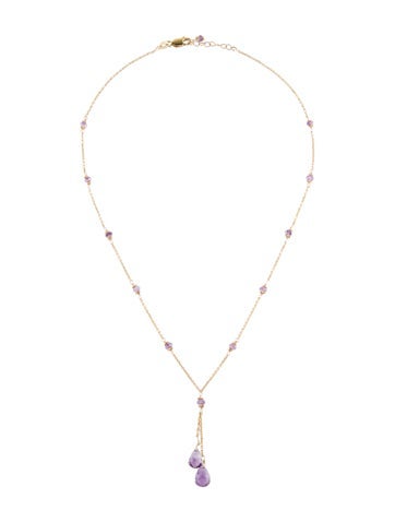 Necklace Lavalier 14K Amethyst