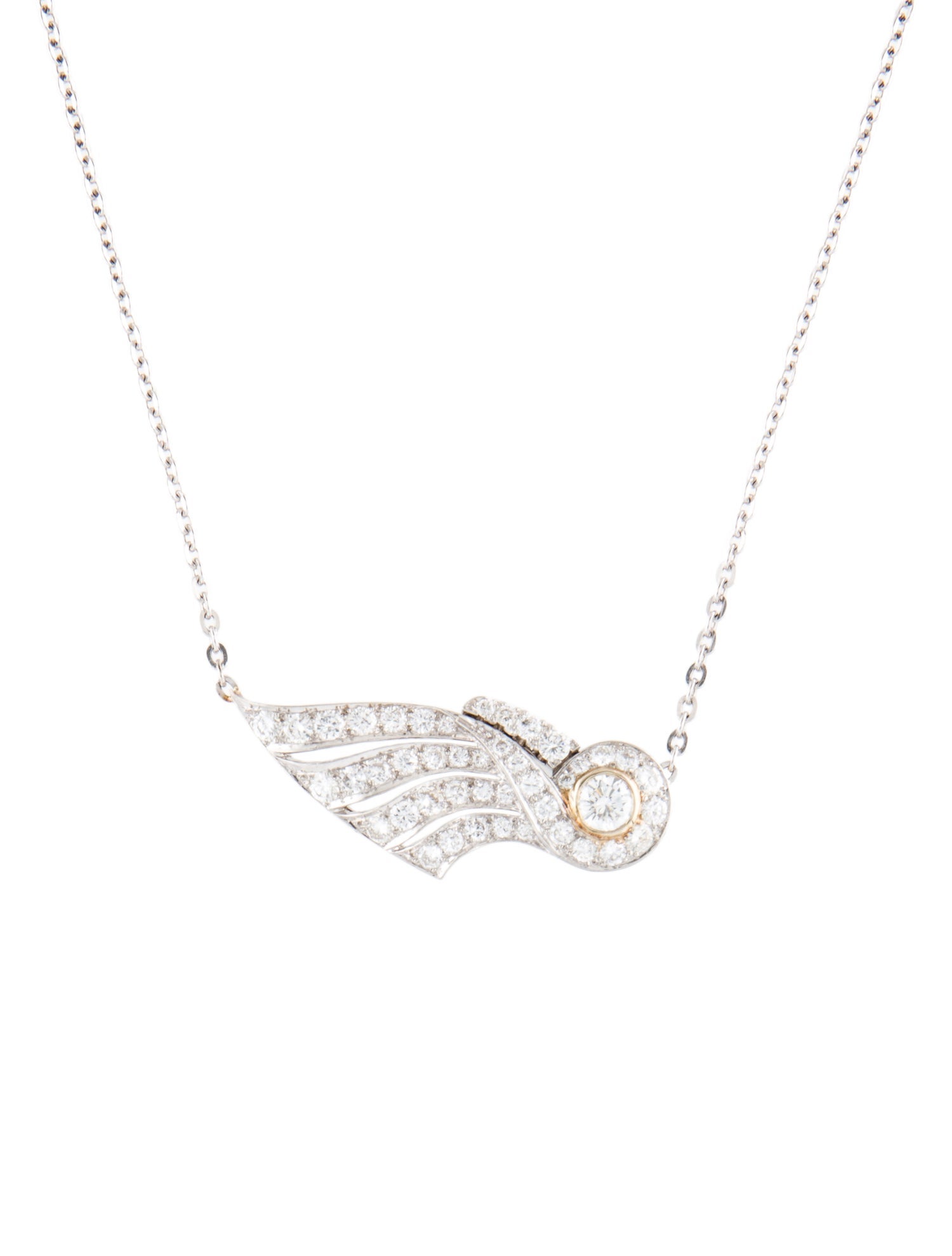 Necklace Platinum 2.75ctw Diamond Station Pendant Necklace