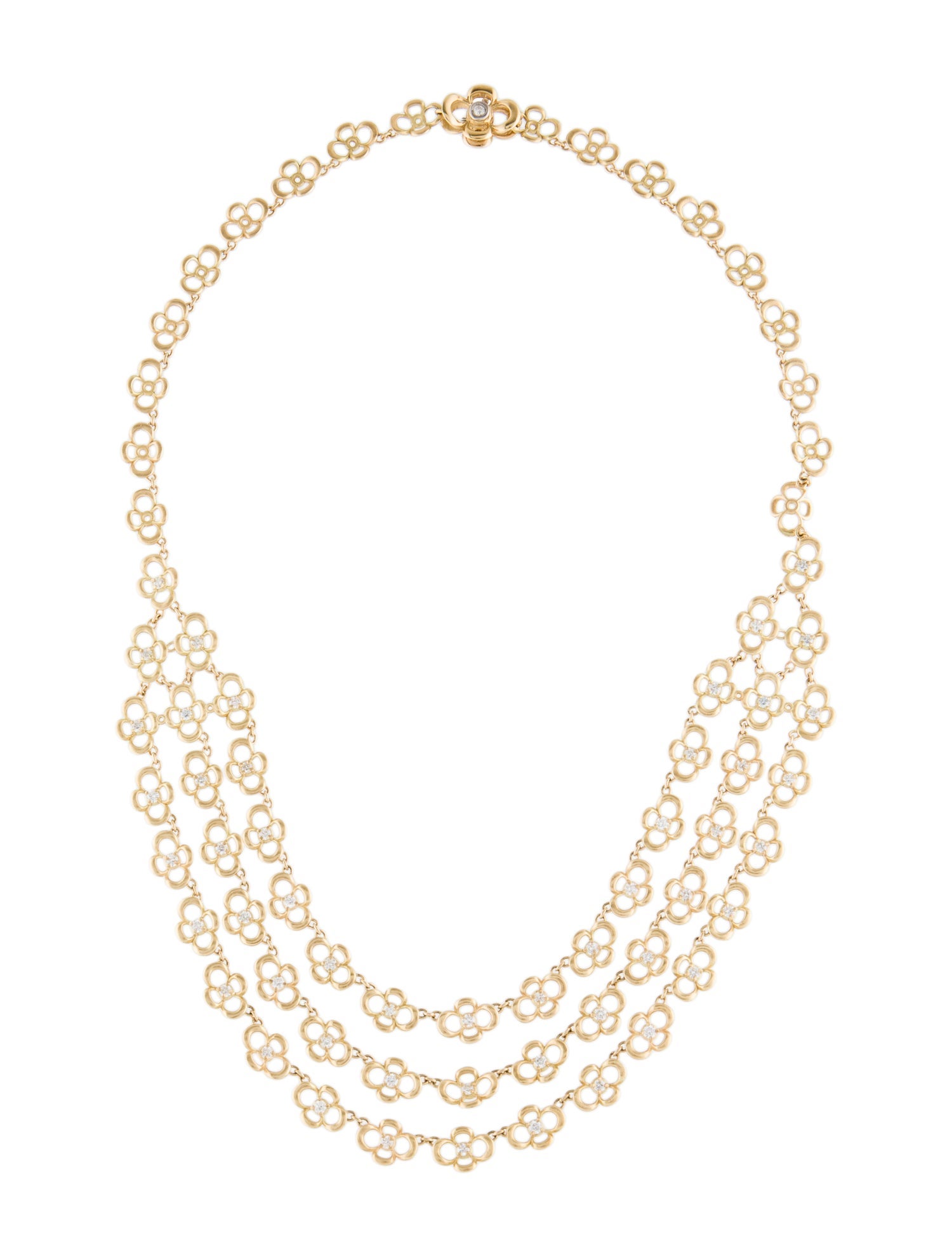 Necklace 18K 1.82ctw Diamond Collar Necklace