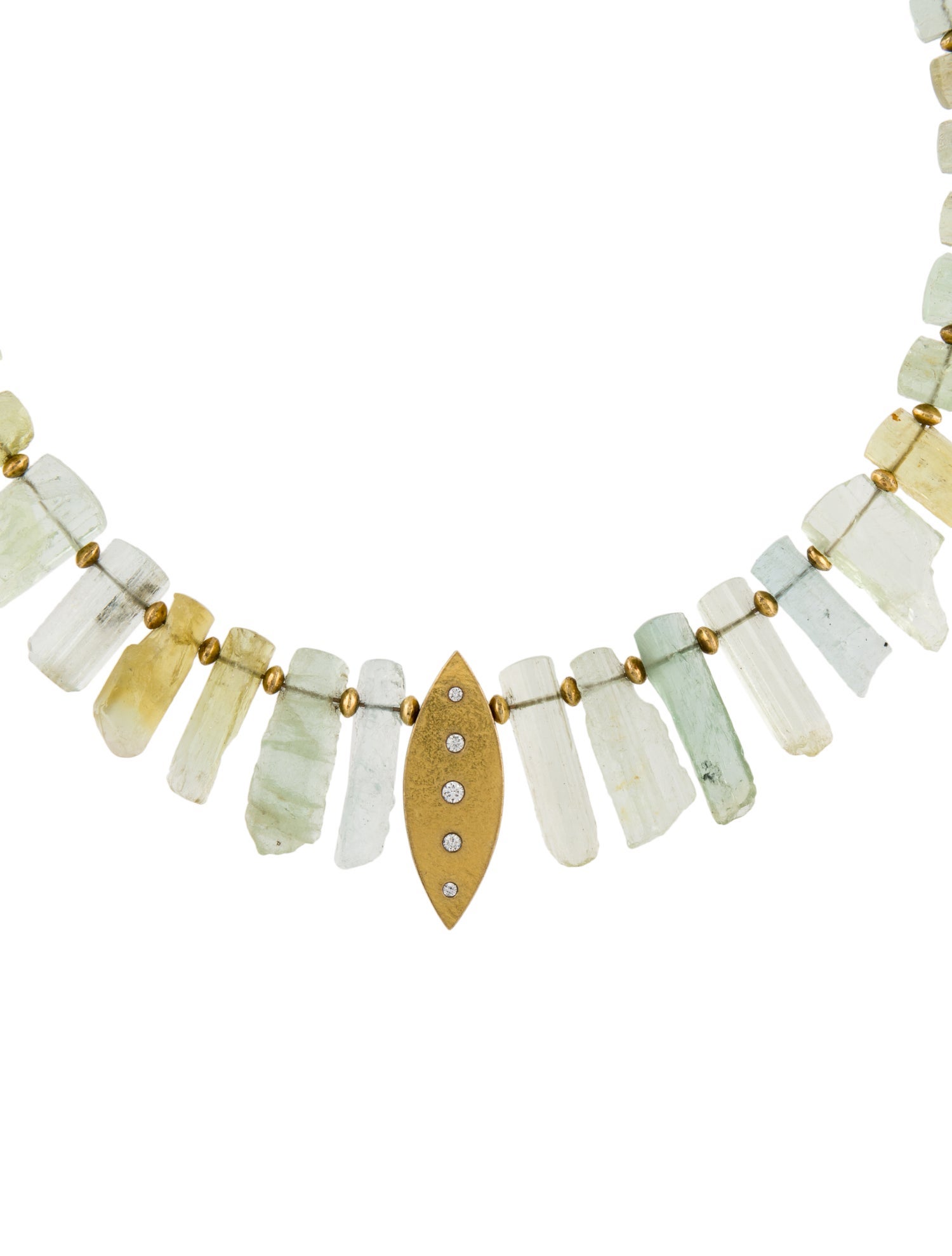 Necklace Miles Standish Beryl & Diamond Necklace