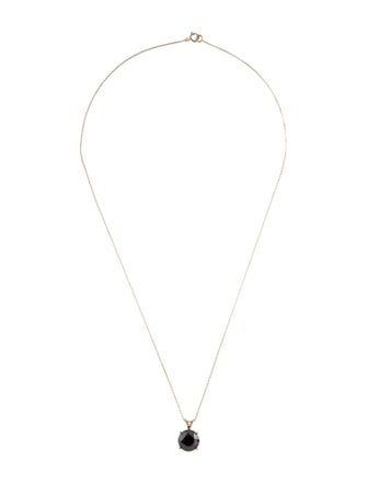 Necklace 14K 4.31ct Diamond Solitaire Pendant Necklace