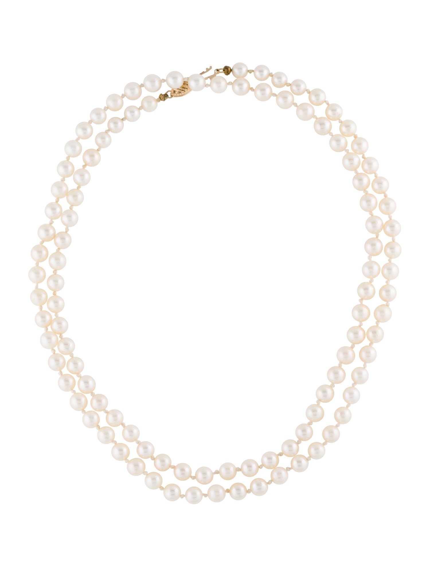 Necklace 14K Dyed Cultured Pearl Bead Strand Necklace