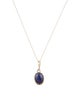 Necklace 14K Tanzanite & Diamond Pendant Necklace