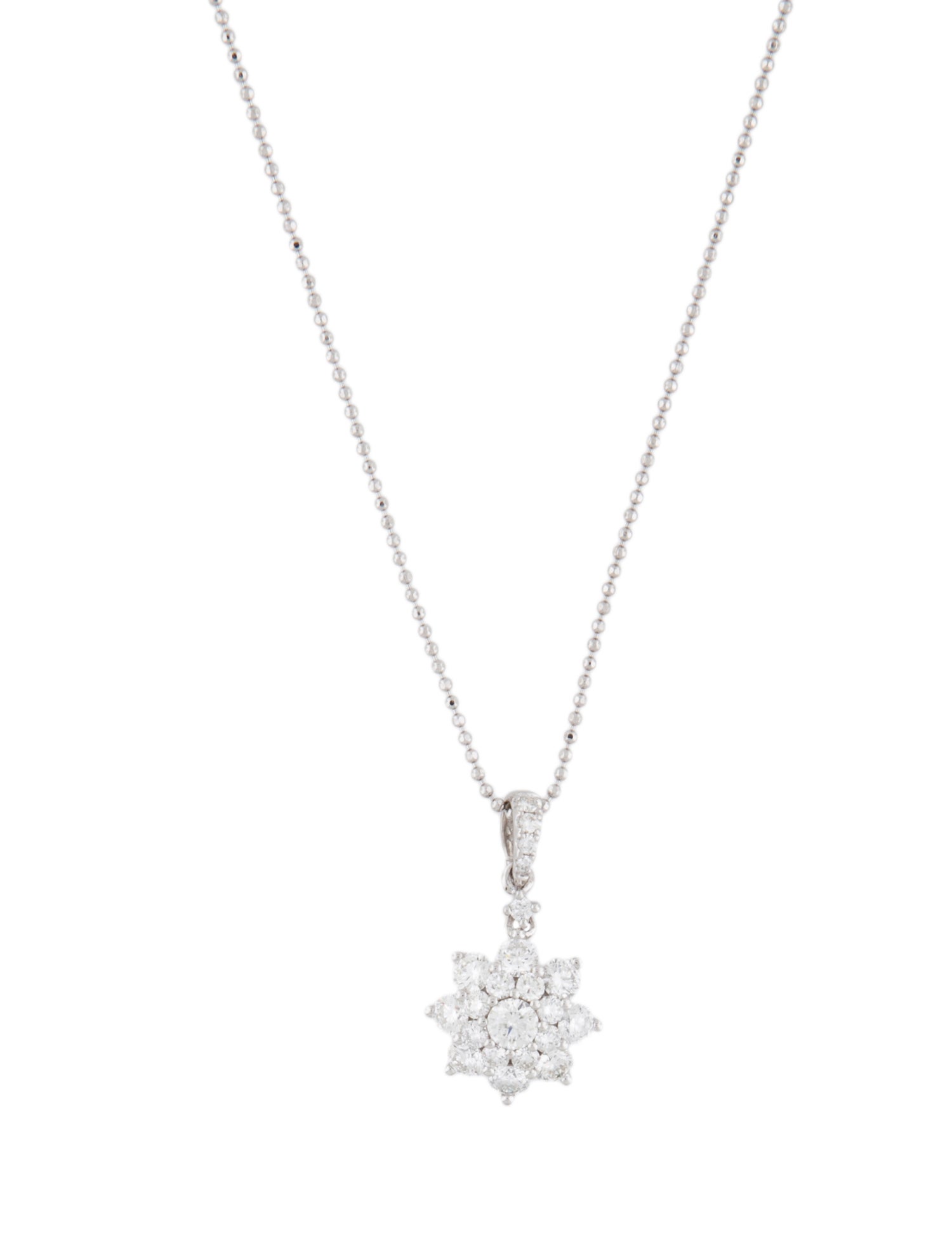 Necklace 14K 1.26ctw Diamond Pendant