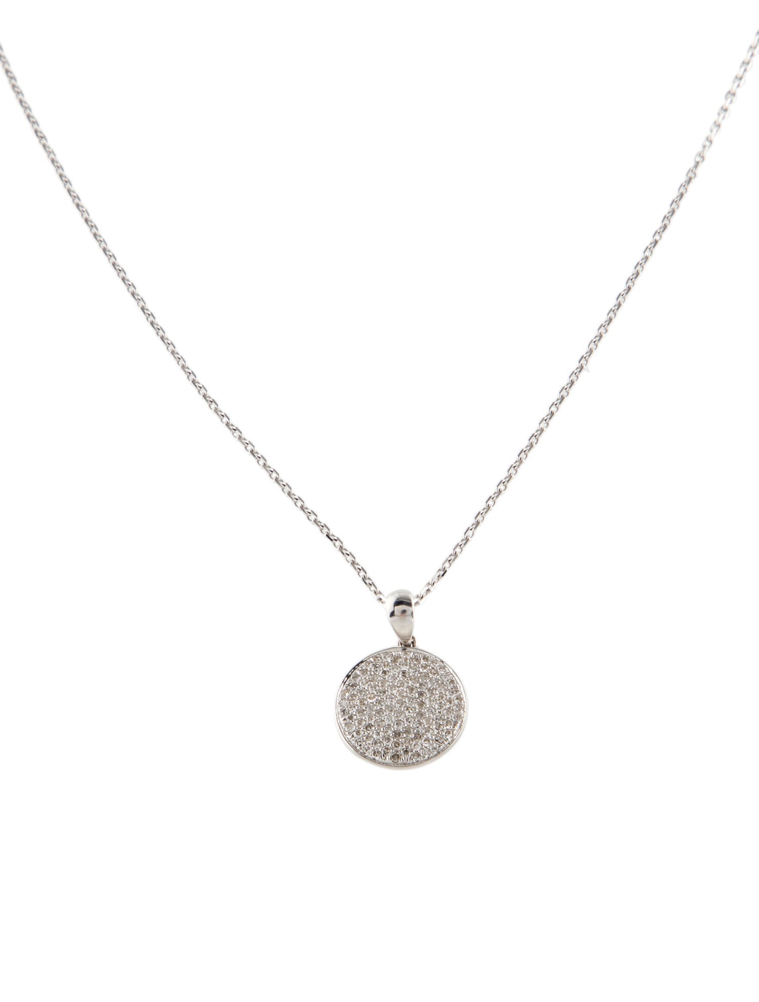 Necklace 14K Diamond 'Circle' Pendant Necklace