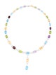 Necklace 14K Multistone Lavalier Necklace