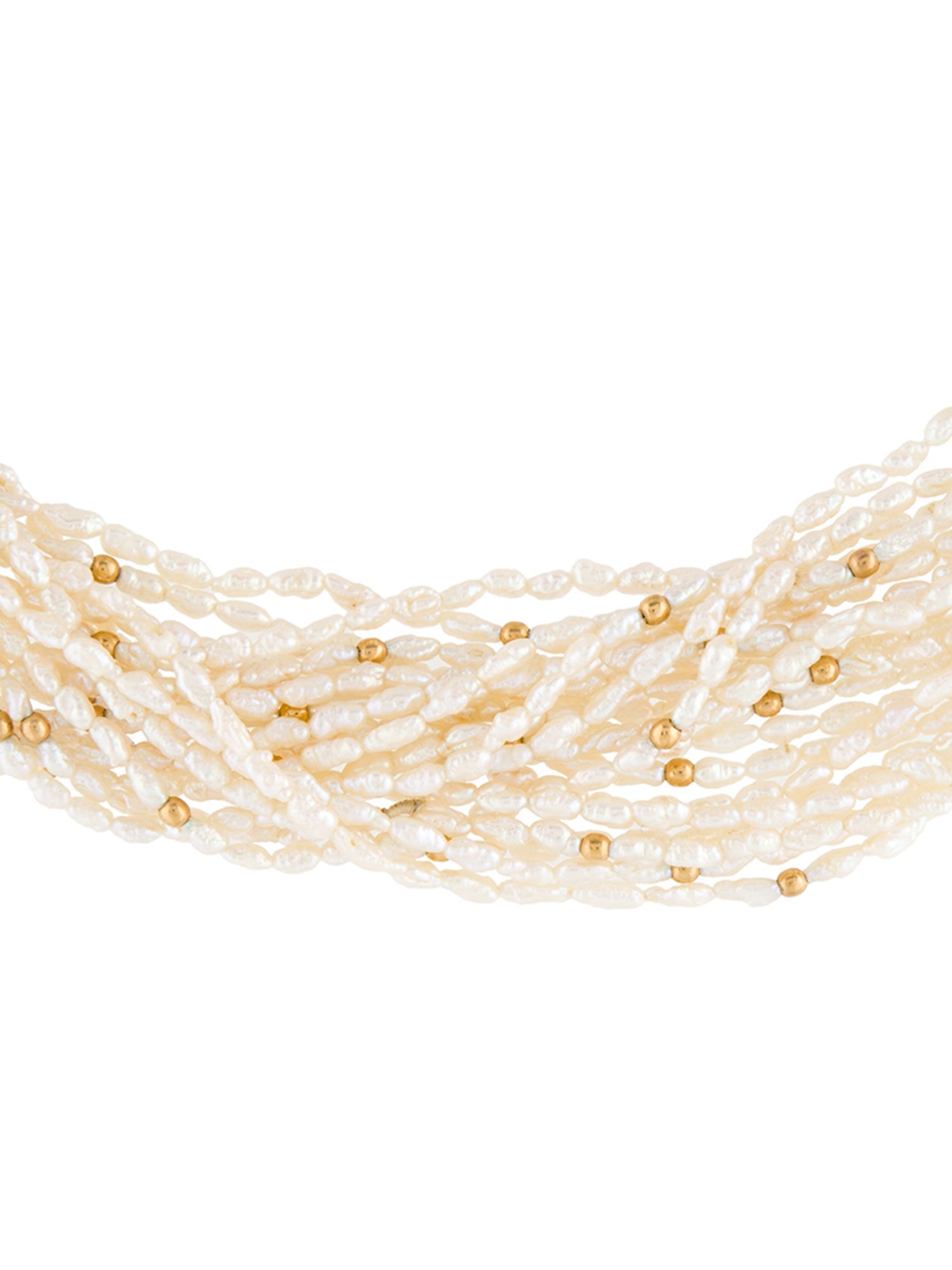 Necklace 18K Pearl Multistrand