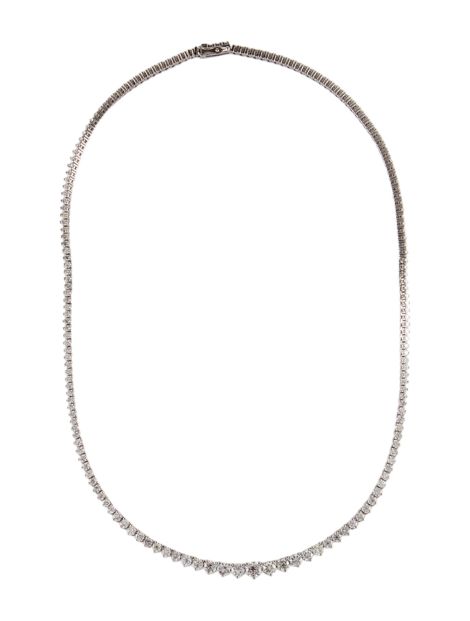 Necklace 14K 10.03ctw Diamond Graduated Collar Necklace