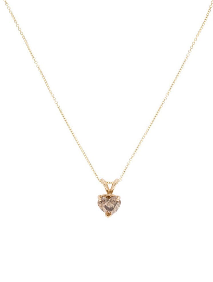 Necklace 14K 1.02ct Diamond Pendant Necklace