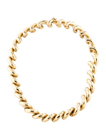 14K Link Collar Necklace