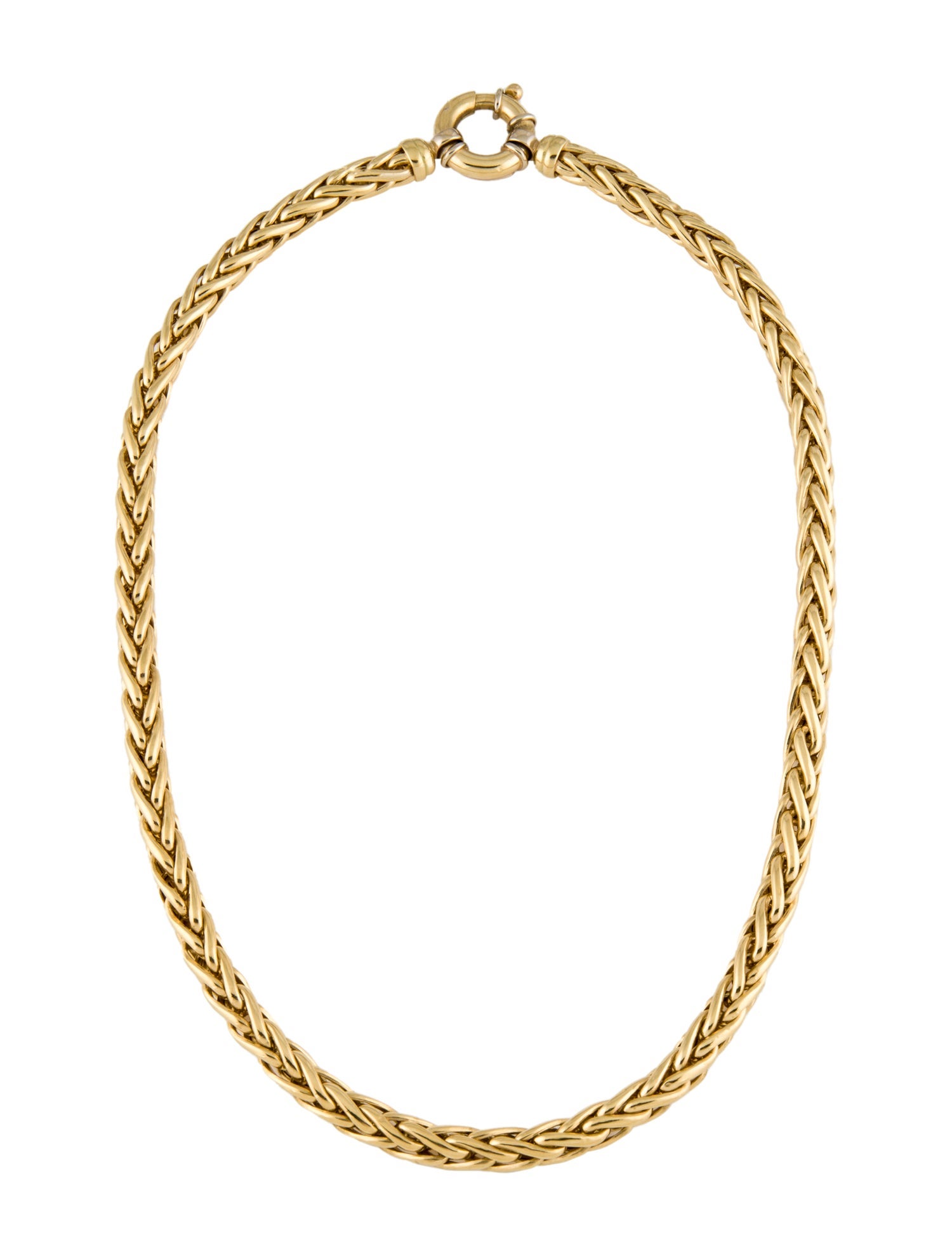 Necklace 18K Wheat Chain Necklace