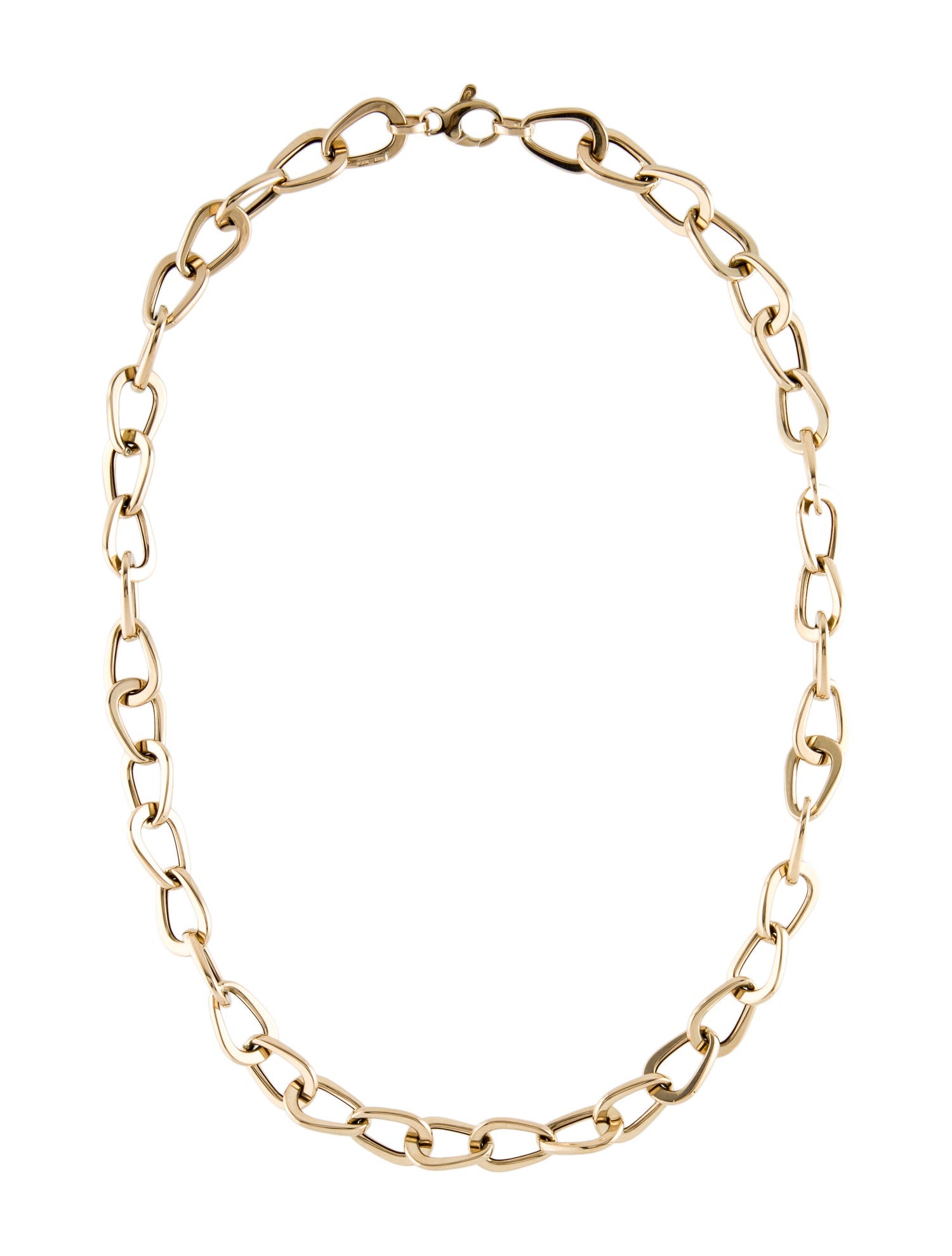 Necklace 14K Oblong Link Chain Necklace