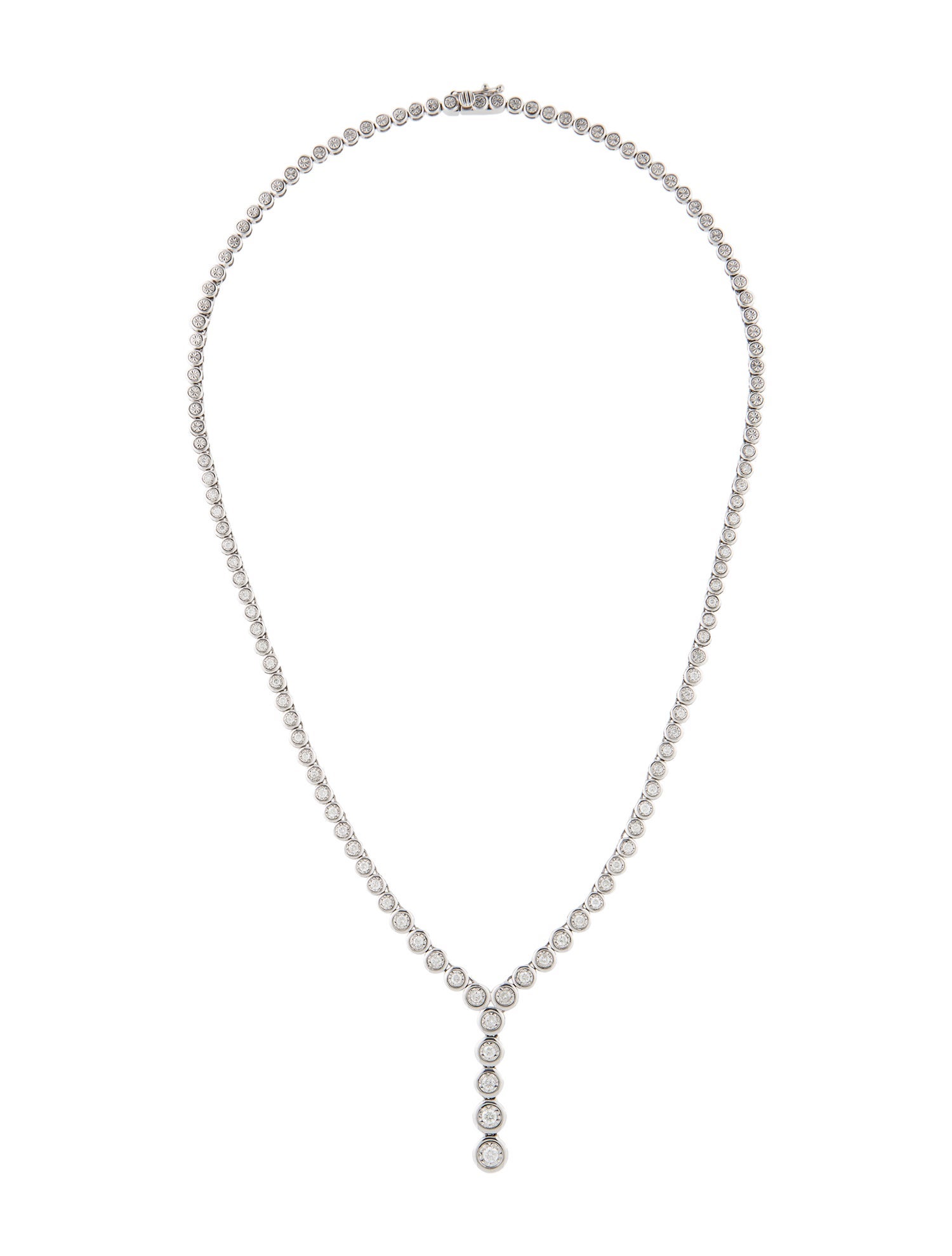 Necklace 14K 1.39ctw Diamond Lavalier Necklace