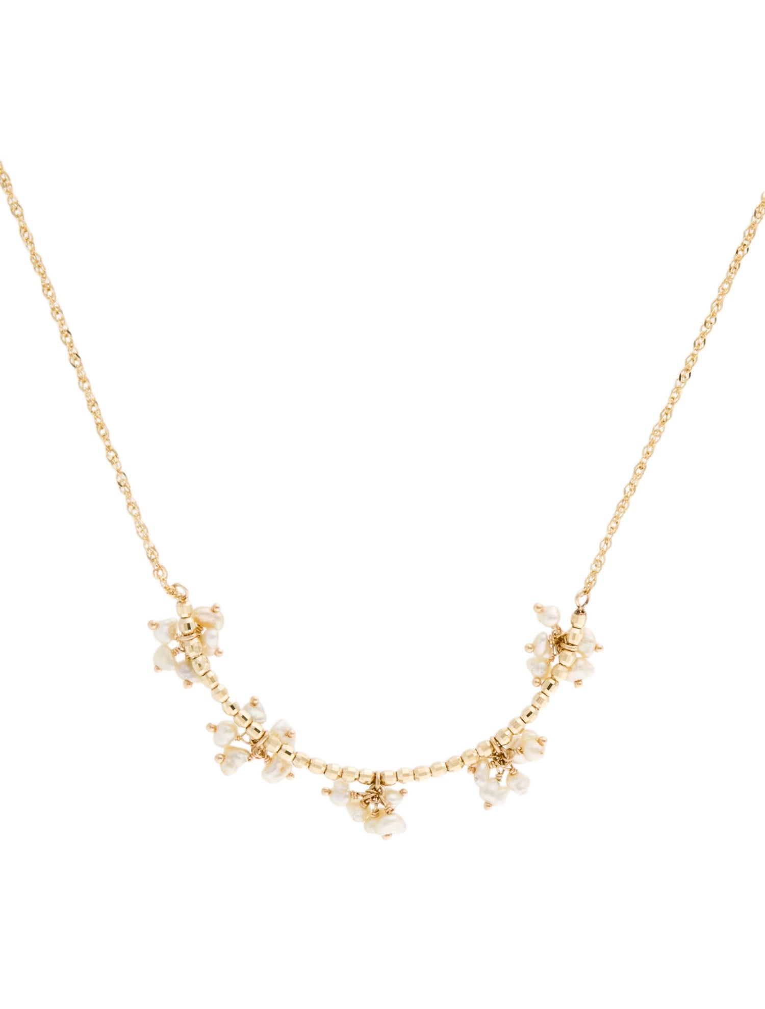 Necklace 14K Pearl Pendant Necklace