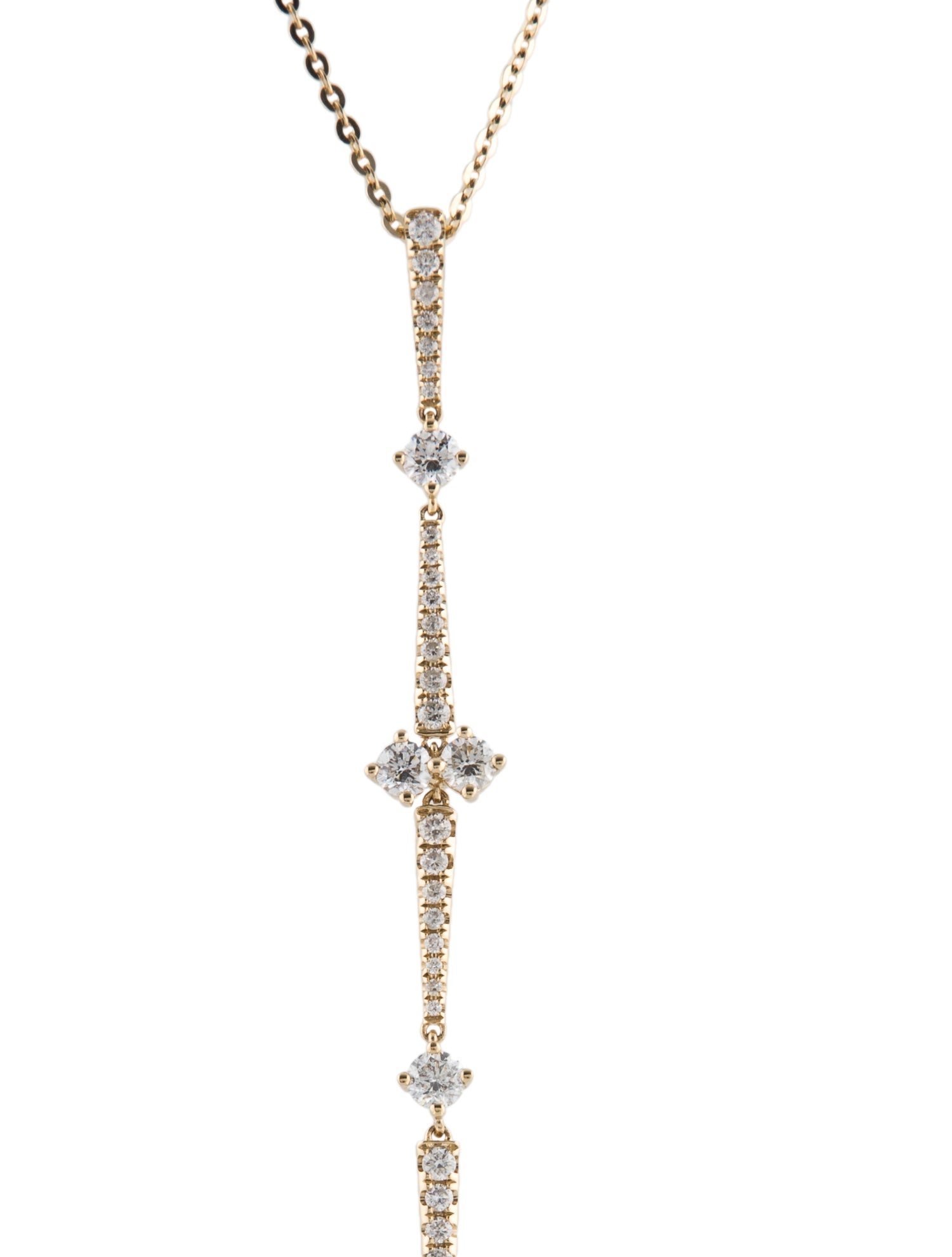 Necklace 14K Diamond Drop Pendant Necklace