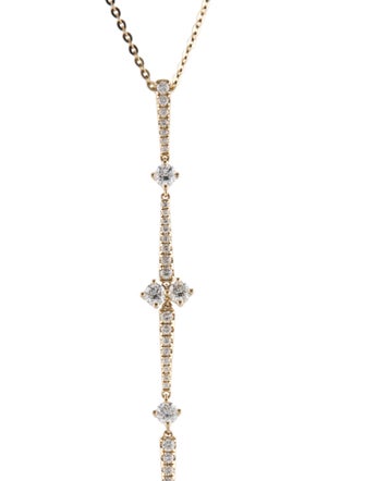 Necklace 14K Diamond Drop Pendant Necklace