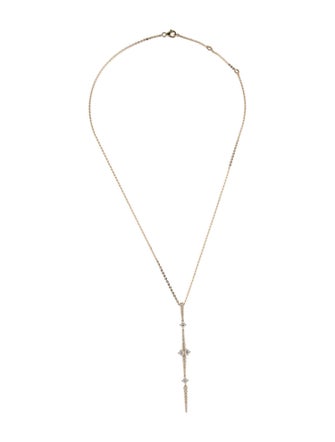 Necklace 14K Diamond Drop Pendant Necklace