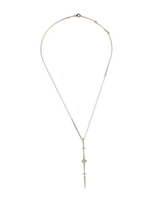 Necklace 14K Diamond Drop Pendant Necklace
