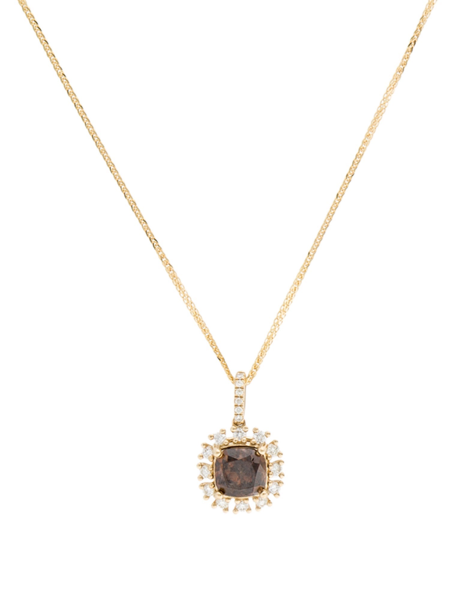 Necklace 14K 2.03ctw Diamond Pendant Necklace