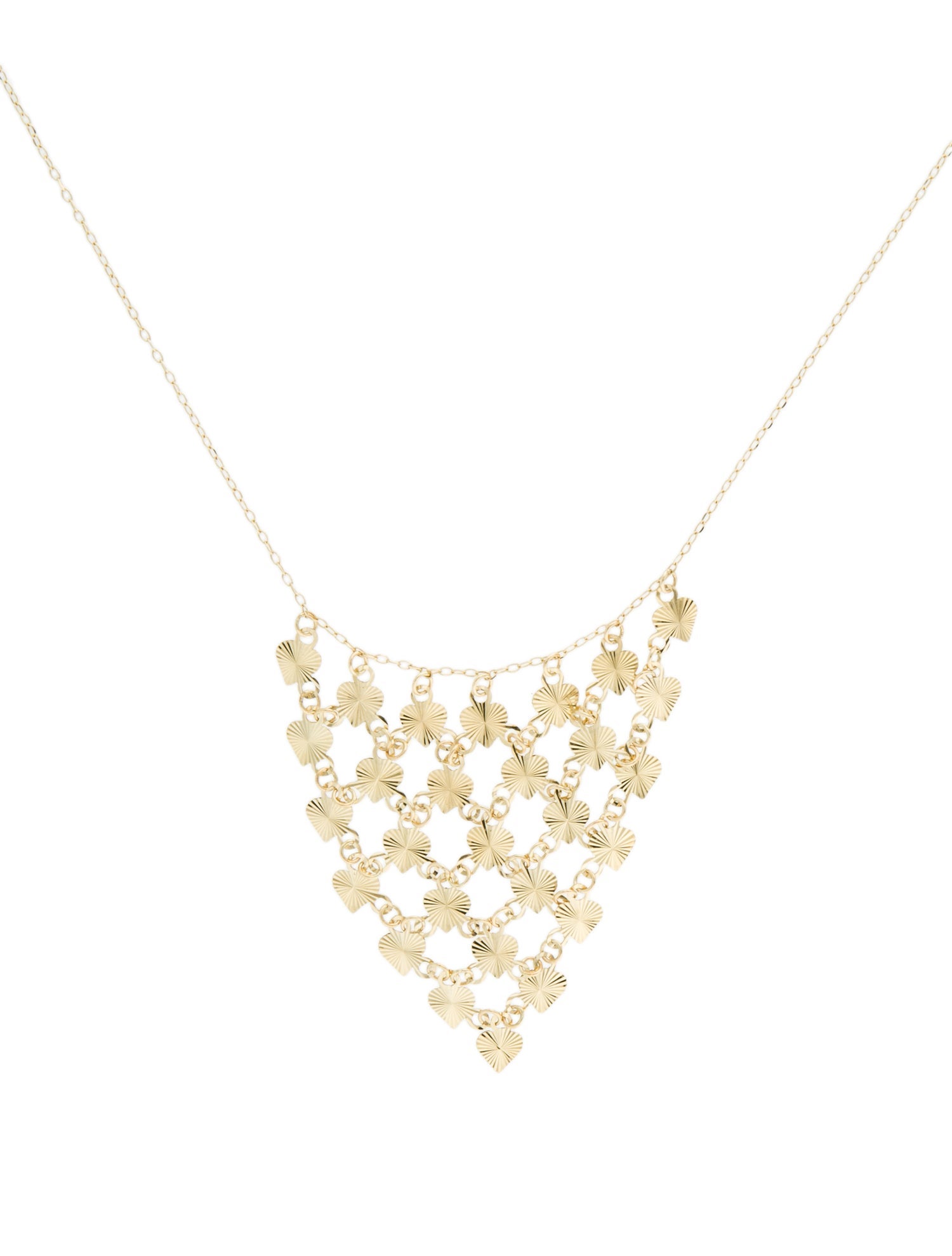 Necklace 14K Fringe Pendant Necklace