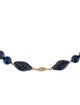 Necklace 14k Lapis Lazuli Beaded Chain Necklace