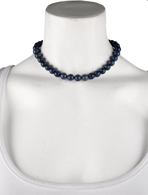 Necklace 14k Lapis Lazuli Beaded Chain Necklace