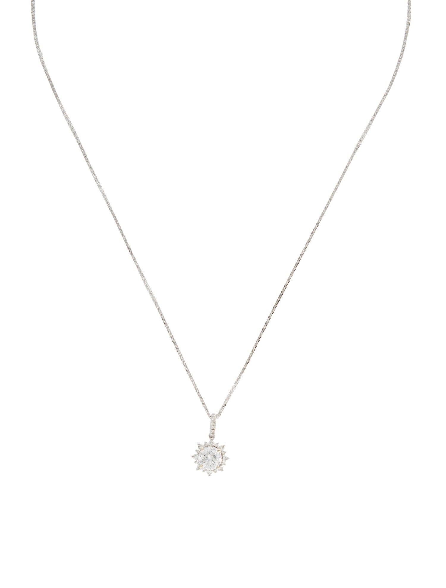 Necklace 14K 1.11ct Diamond Pendant