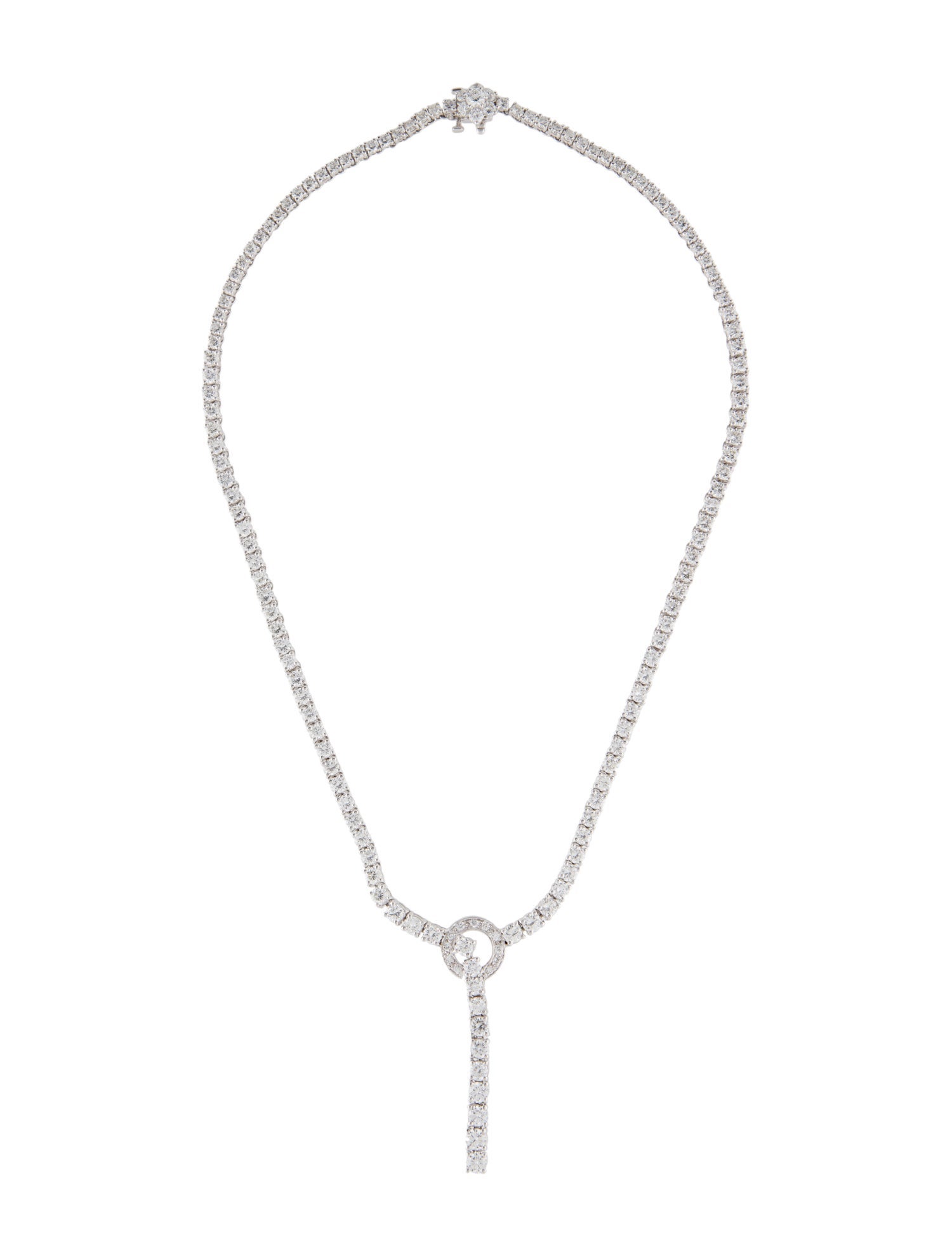 Necklace 18K 14.97ctw DIamond Lavalier
