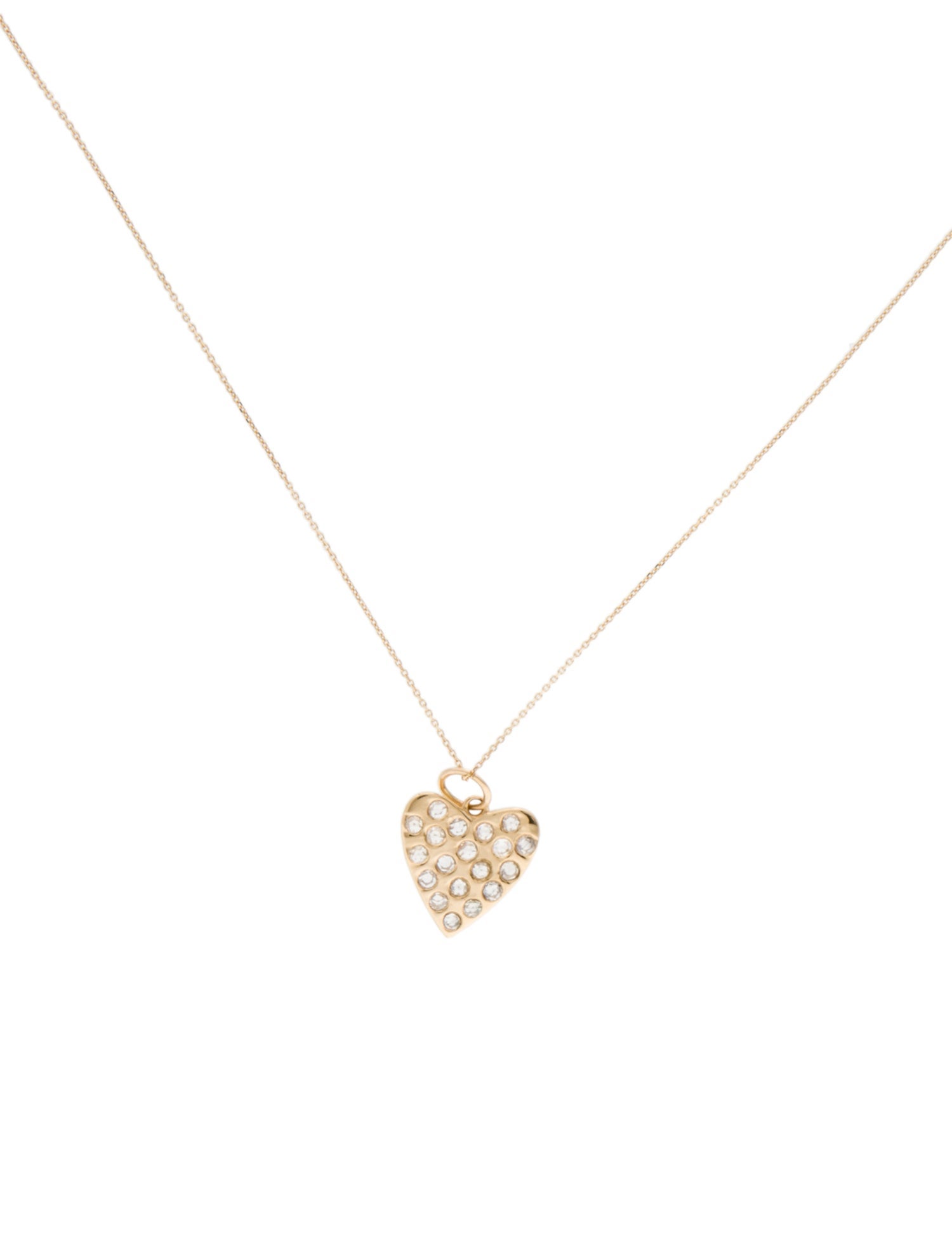 Necklace 14K Diamond Heart Pendant
