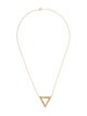 Necklace 14K Reversible Triangle Pendant