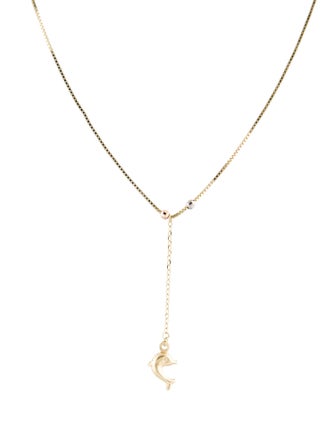 Necklace 14K Fish Lavalier Necklace
