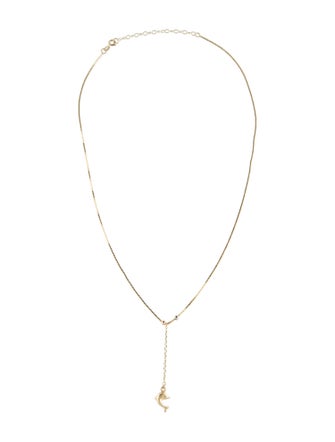 Necklace 14K Fish Lavalier Necklace