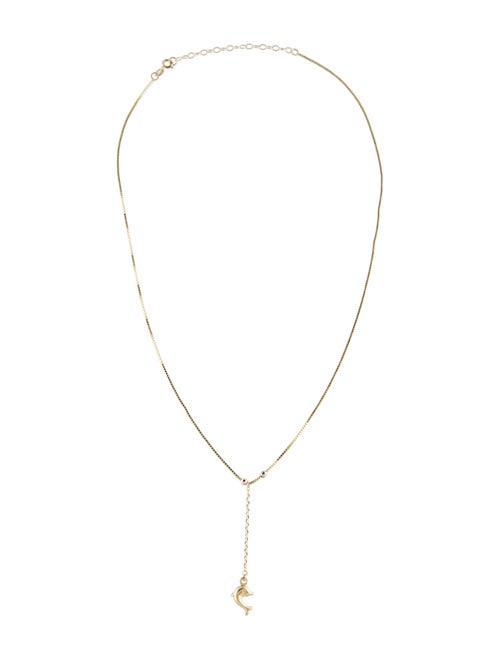 Necklace 14K Fish Lavalier Necklace