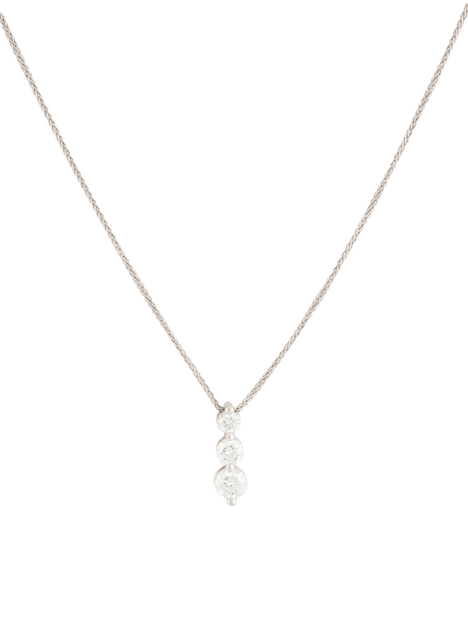 Necklace 14K Diamond Drop Pendant