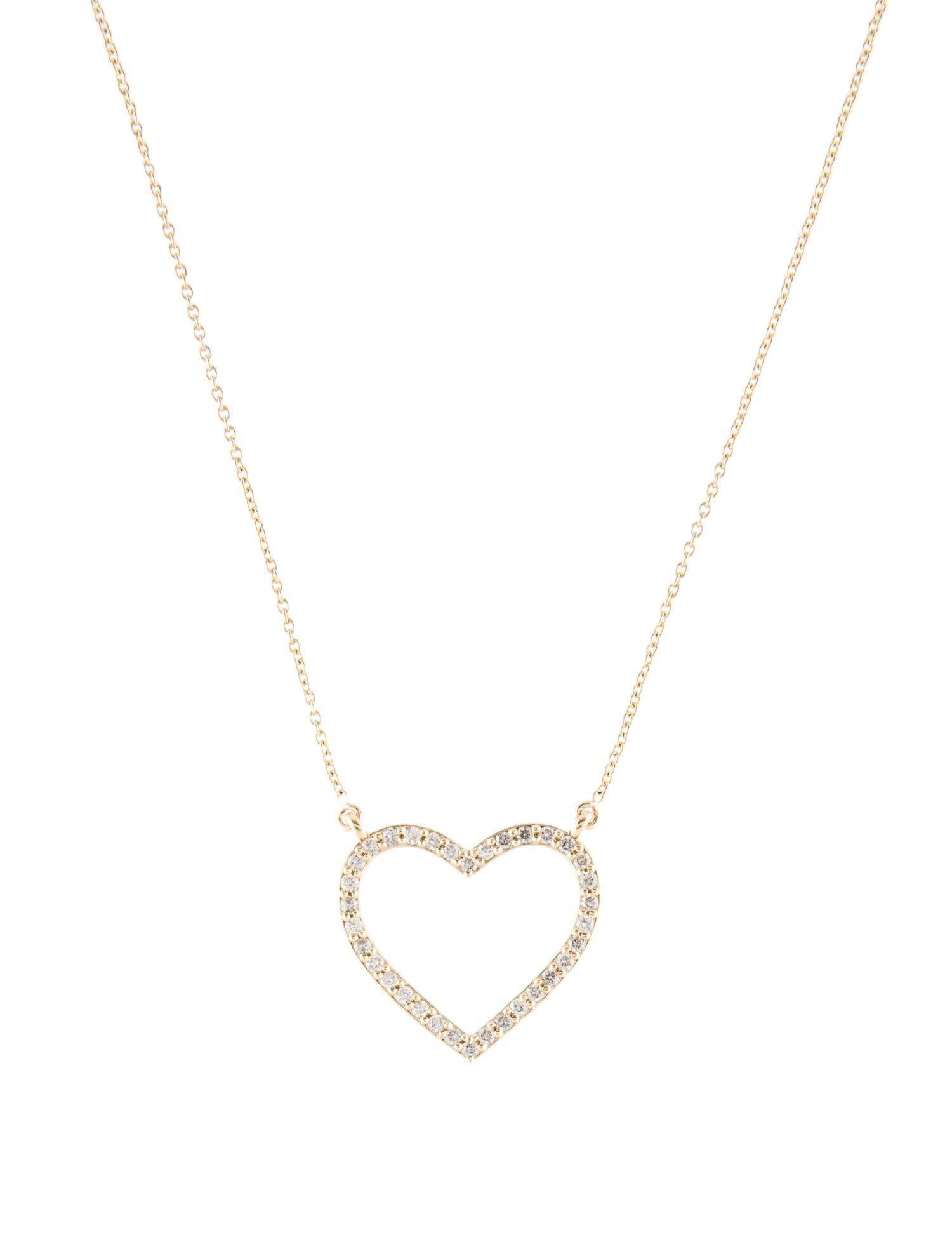 Necklace 14K Diamond Heart Pendant