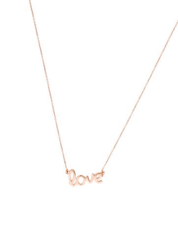 Necklace Pendant 14K Love