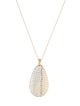 Necklace 14K Two-Tone Pear Pendant Necklace